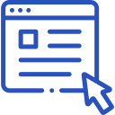 Icon for conversion-focused web design for local trades, featuring click-to-call buttons